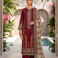 Maroon Gold Regal Printed Lawn 3 Piece Suit