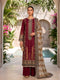 Maroon Gold Regal Printed Lawn 3 Piece Suit