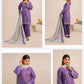 Royal Purple Printed Lawn 3 Piece Suit