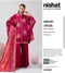 Magenta Pink Floral Printed Lawn 3 Piece Suit