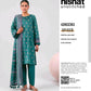 Off White & Blue Printed Lawn 3 Piece Suit