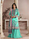 Aqua Mint Floral 3 Piece Printed Lawn Suit