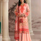 Soft Peach Blossom 3 Piece Printed Lawn Suit