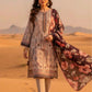 Mocha Blossom Printed Lawn 3 Piece