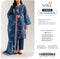 Saya Navy Rose Floral 3 Piece Printed Lawn Suit