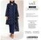 Saya Navy Ethnic 3 Piece Printed Lawn Suit