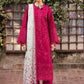 Magenta Embroidered 3 Piece Suit | Luxury Festive Collection